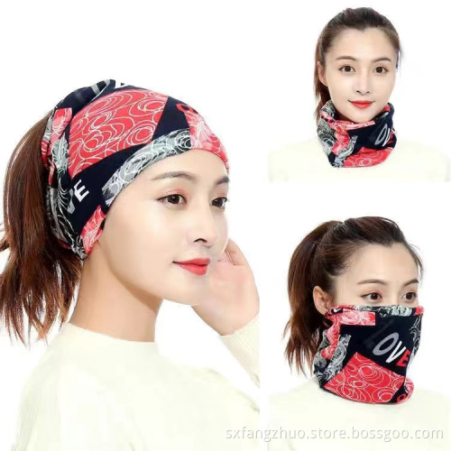 man and women with multipurpose winter neck warmer to keep warm polar fleece neck warmer